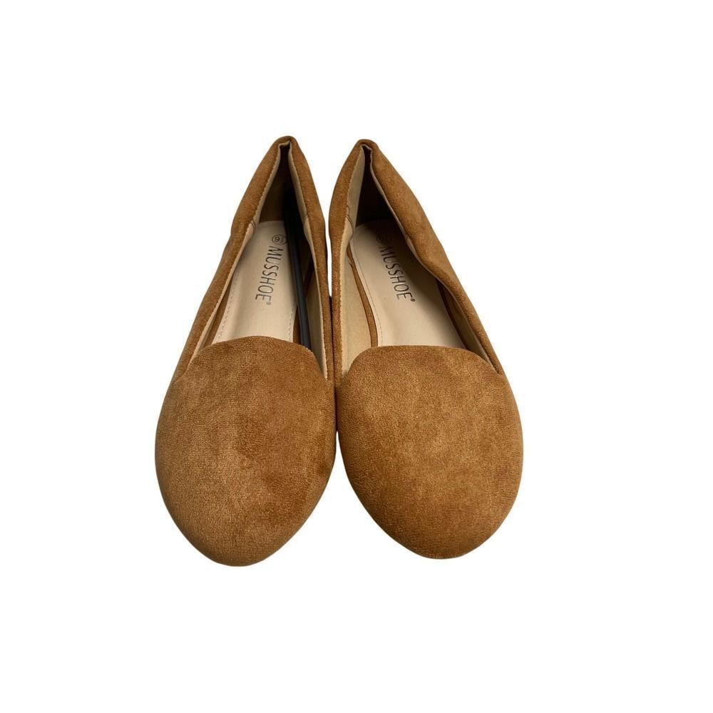 MUSSHOE Women's Camel Brown Slip On Flats Textile Shoes Size 9.5 New Without Tag